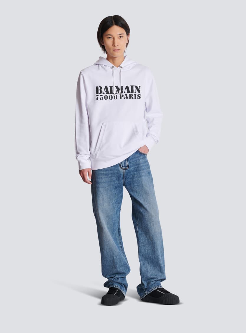Balmain Stamp printed hoodie