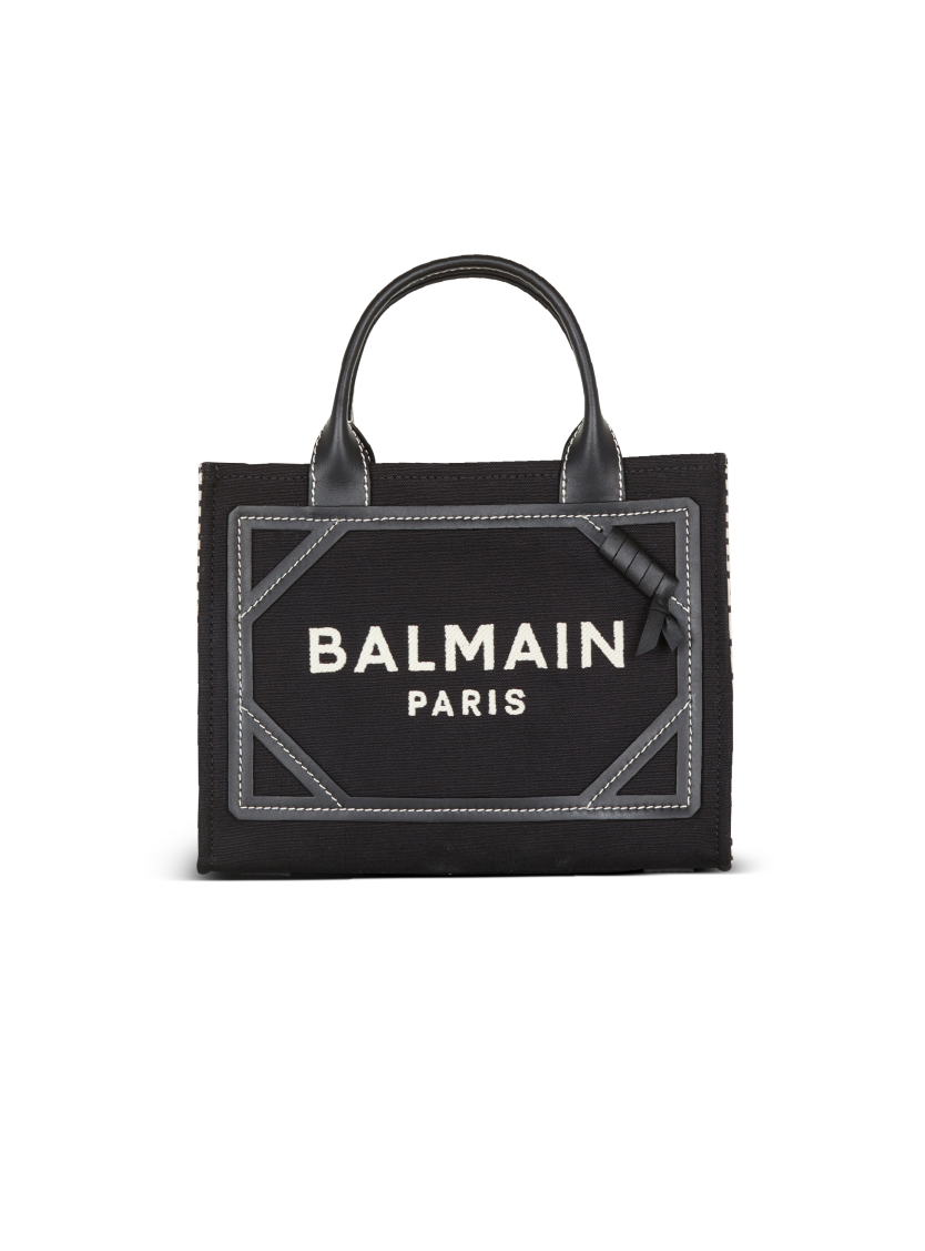 B-Army tote bag in monogrammed canvas and leather