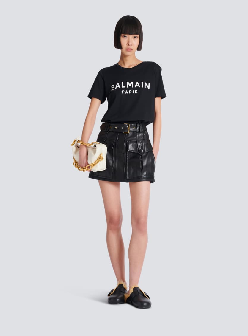 T-shirt with Balmain Paris print