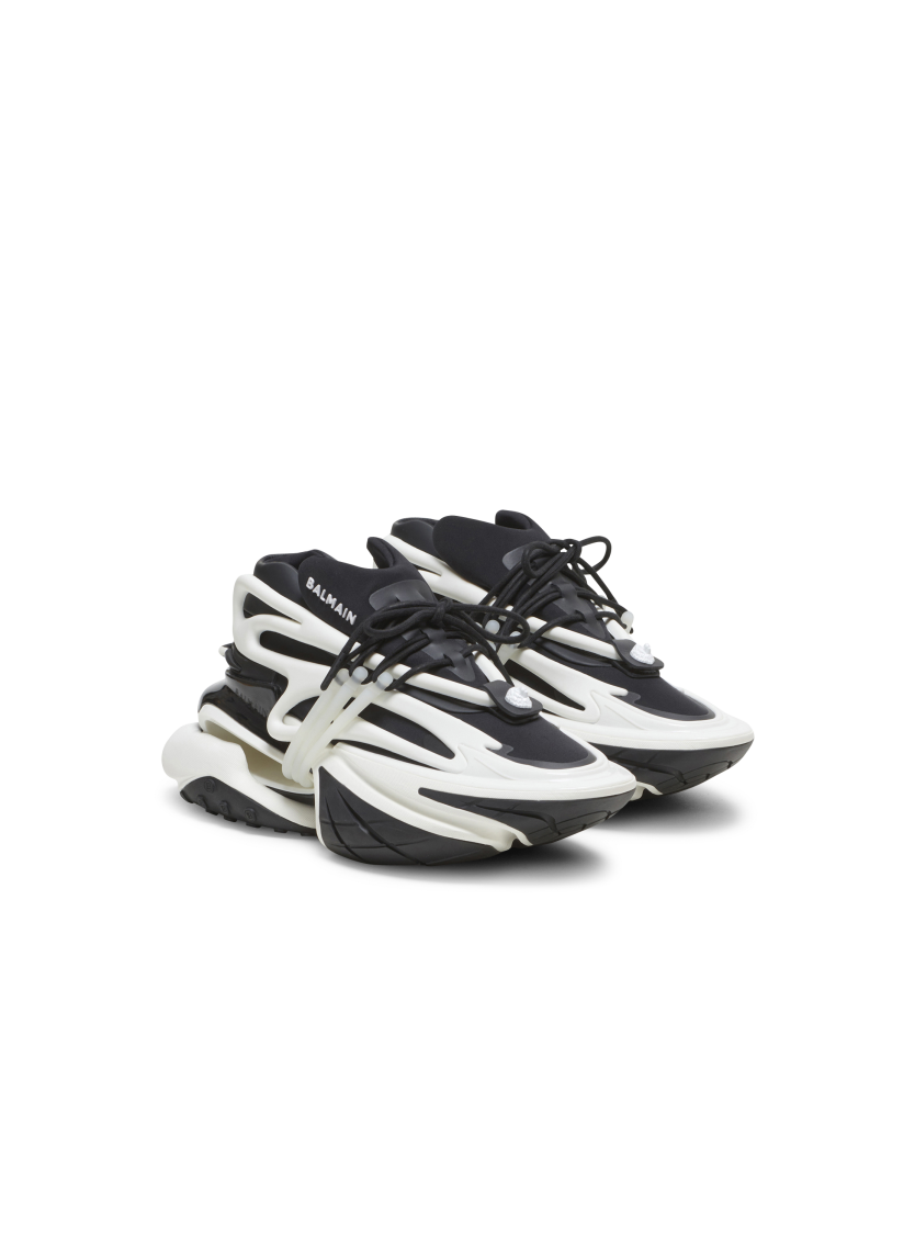 Unicorn sneakers in two-tone neoprene and leather