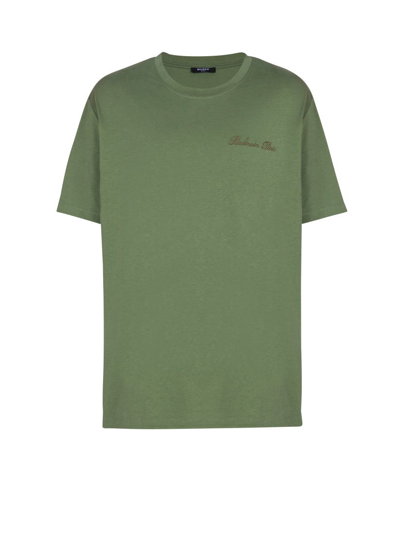 Loose T-shirt with Balmain Signature embroidery