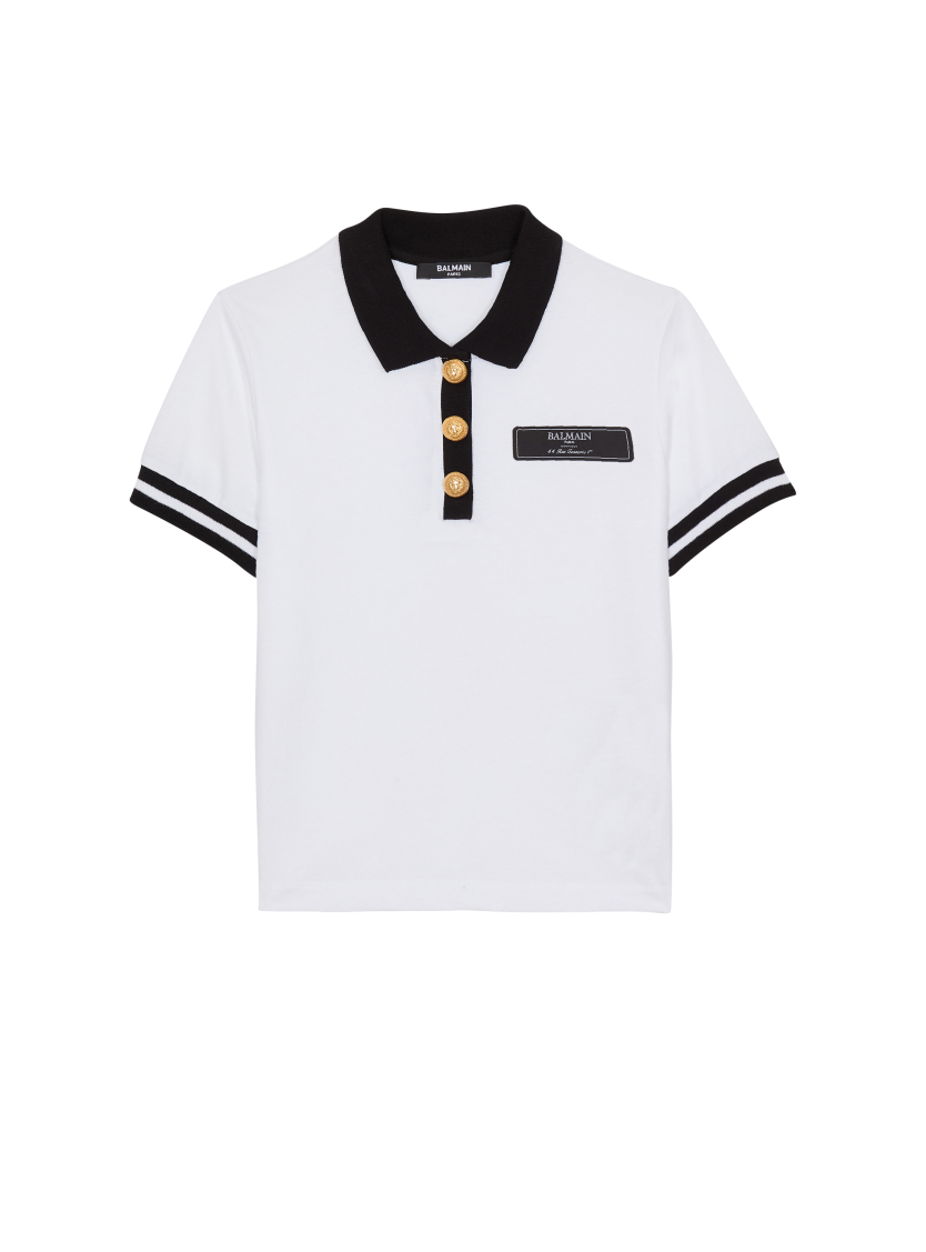 Two-tone polo shirt