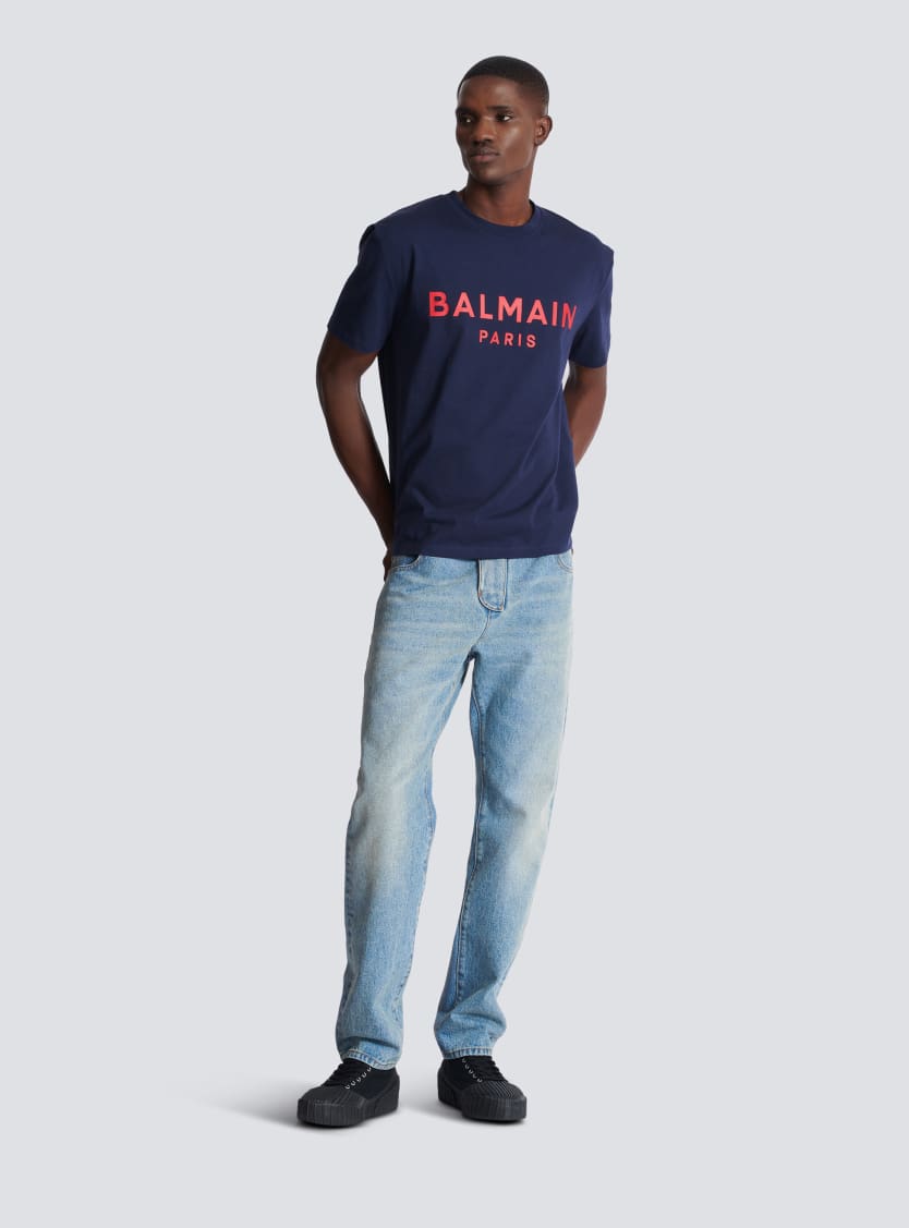 T-shirt with Balmain Paris print