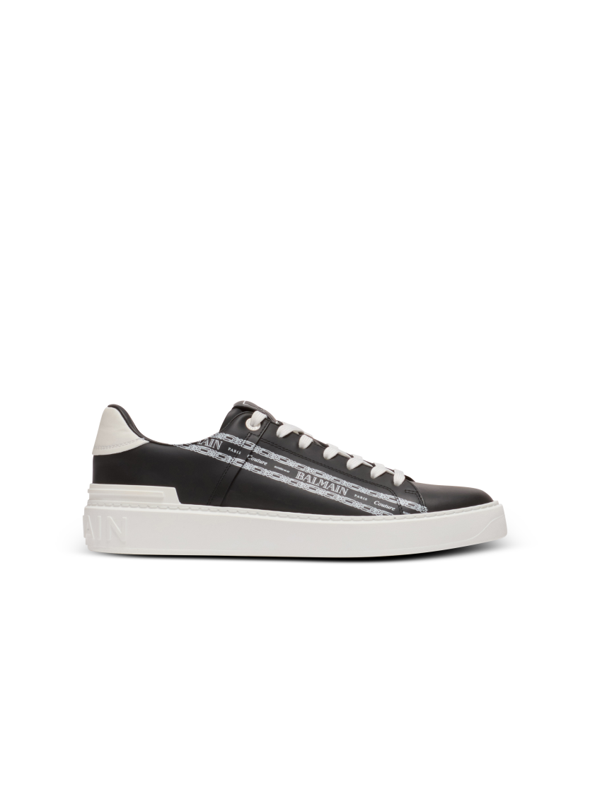 B-Court printed calfskin trainers