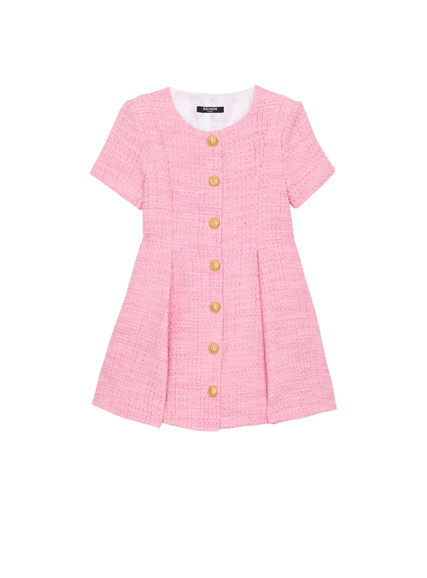 Flared tweed dress