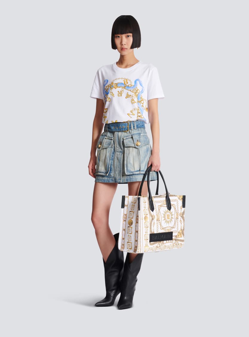 B-Army Medium tote bag in printed canvas