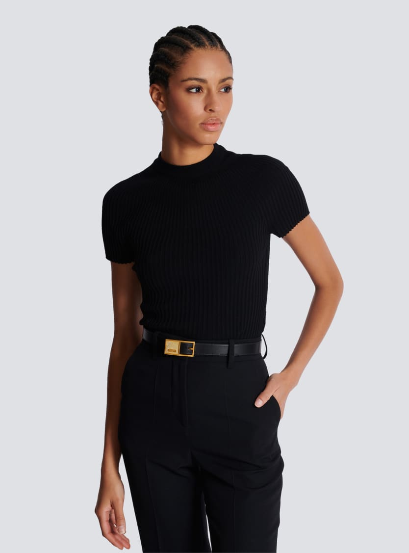 Thin Signature calfskin belt