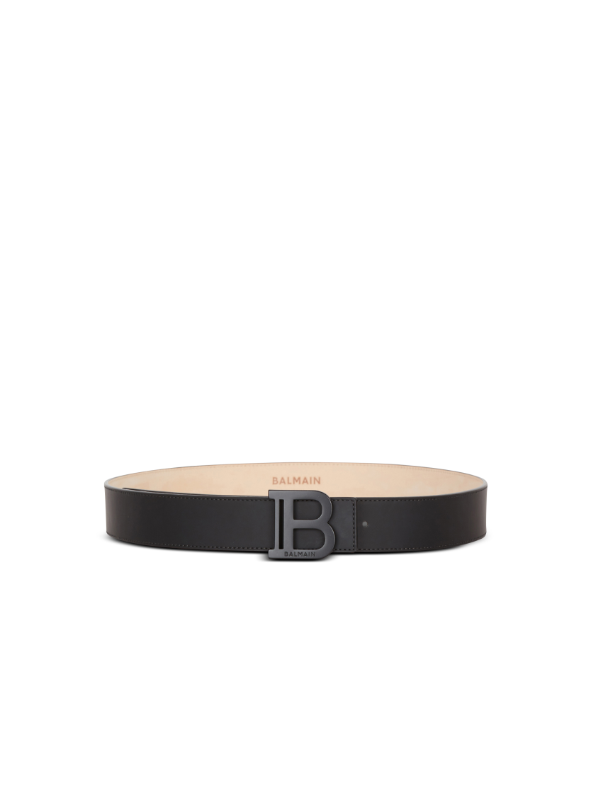 B-Belt rubber-effect leather belt
