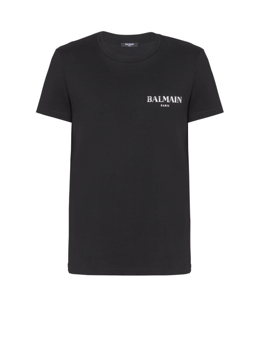 T-shirt with vintage gel Balmain logo