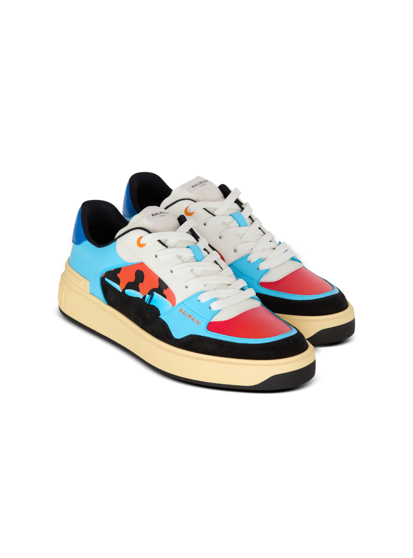 Calfskin B-Court Flip trainers with Prince Gyasi print
