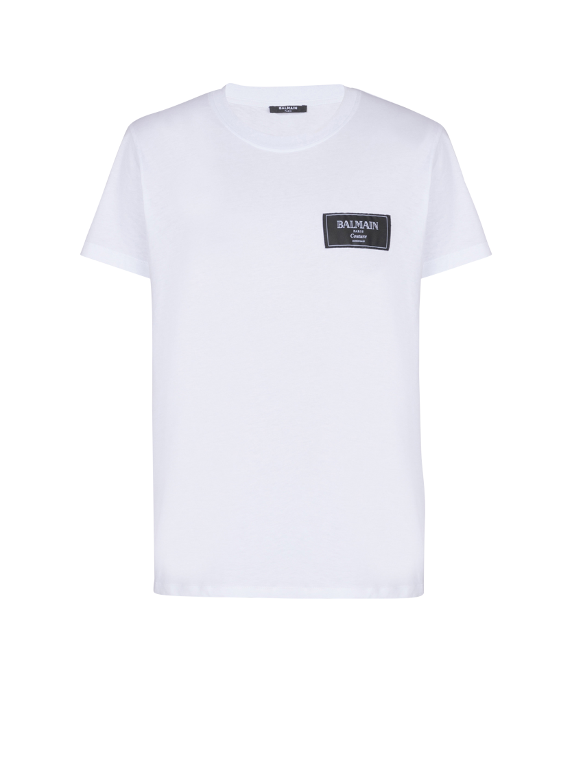 T-shirt with Balmain Couture label