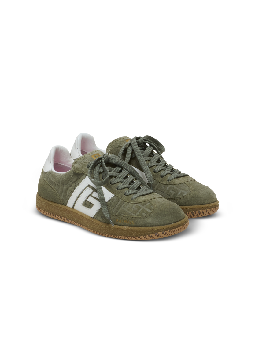 Suede Balmain Swan trainers
