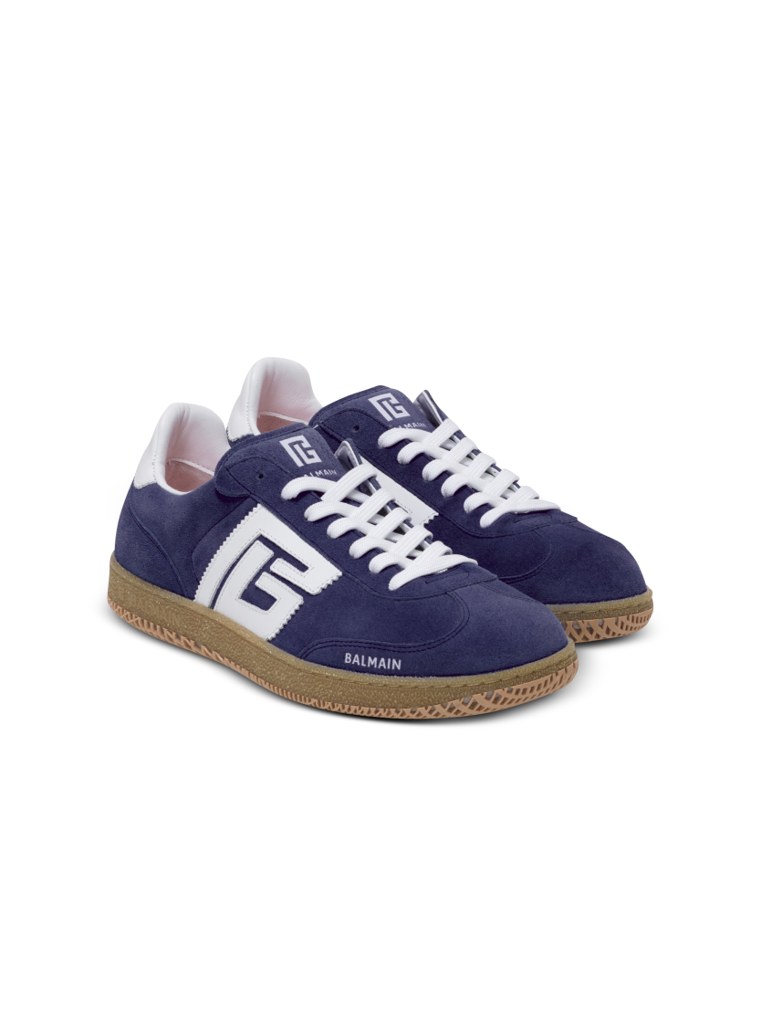 Suede Balmain Swan trainers