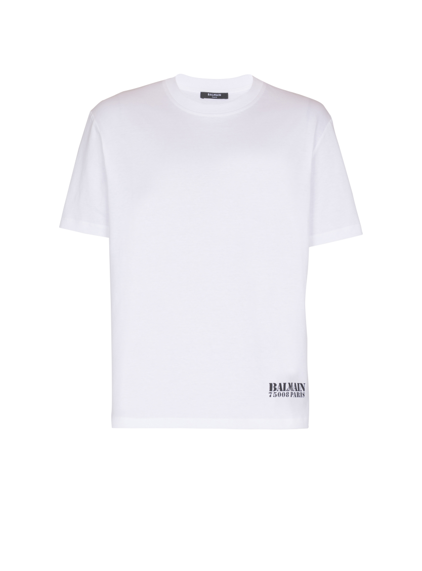 Small Balmain Stamp printed T-shirt
