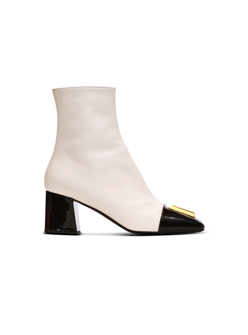 Edna ankle boots in two-tone leather