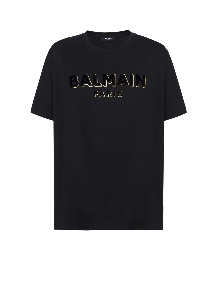 Metallic flocked Balmain T-shirt