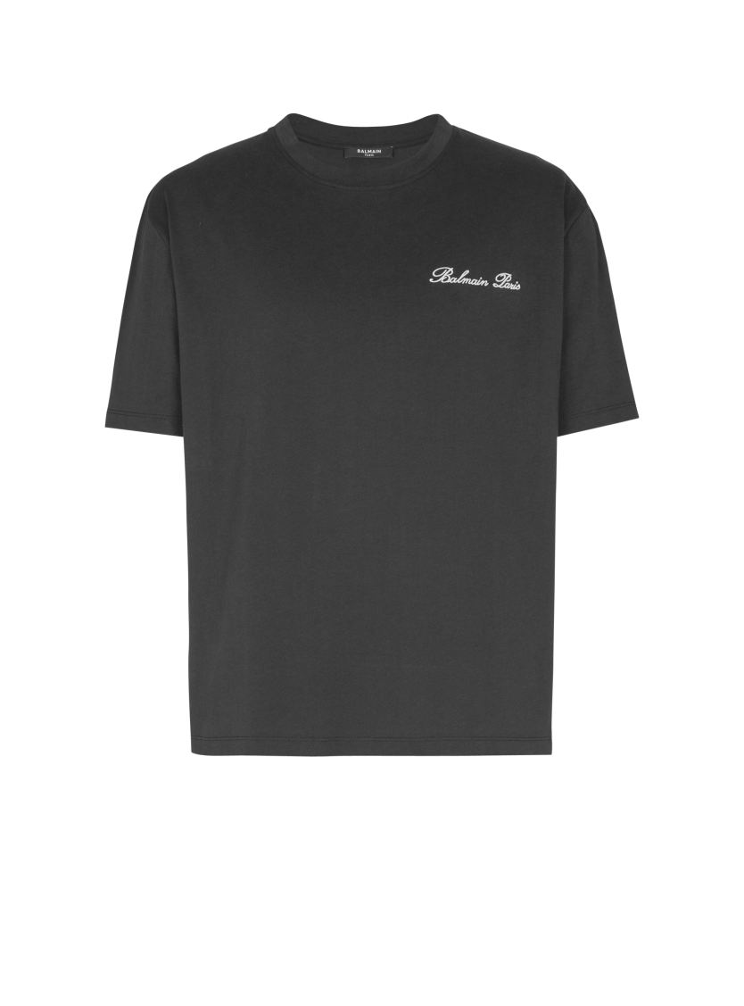Embroidered Balmain Signature T-shirt