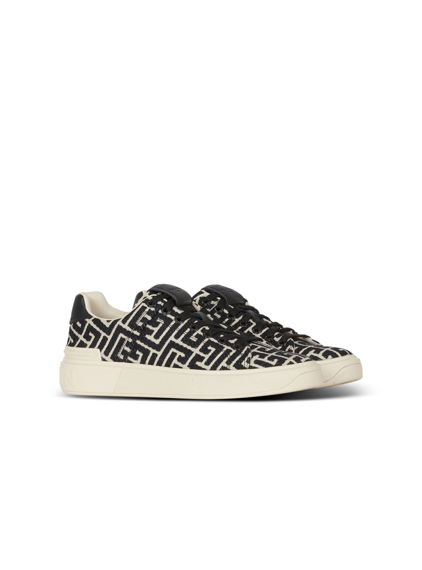 Monogram jacquard B-Court sneakers