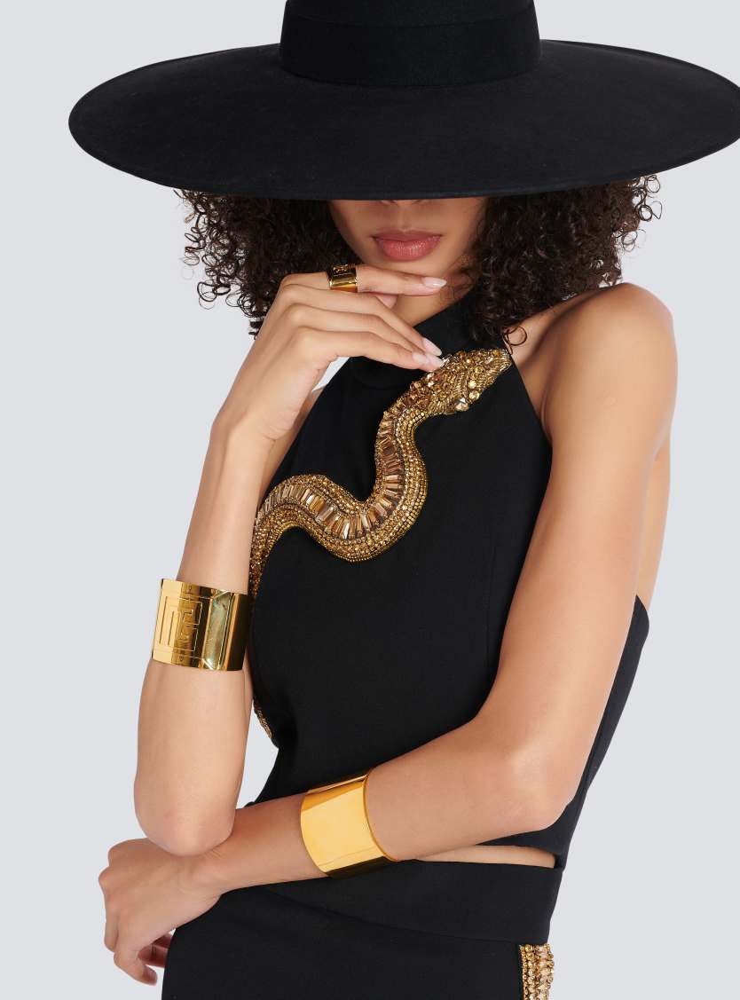 Tubular bracelet in brass