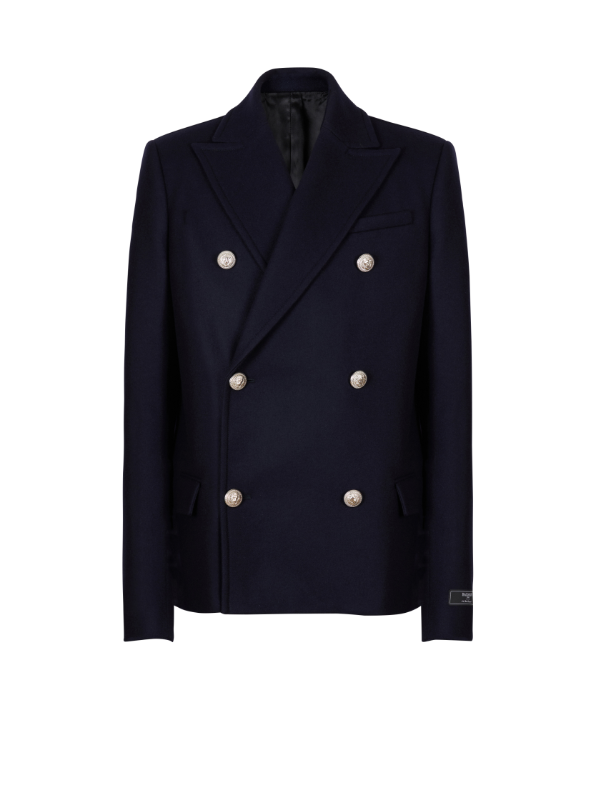 Short felted wool coat