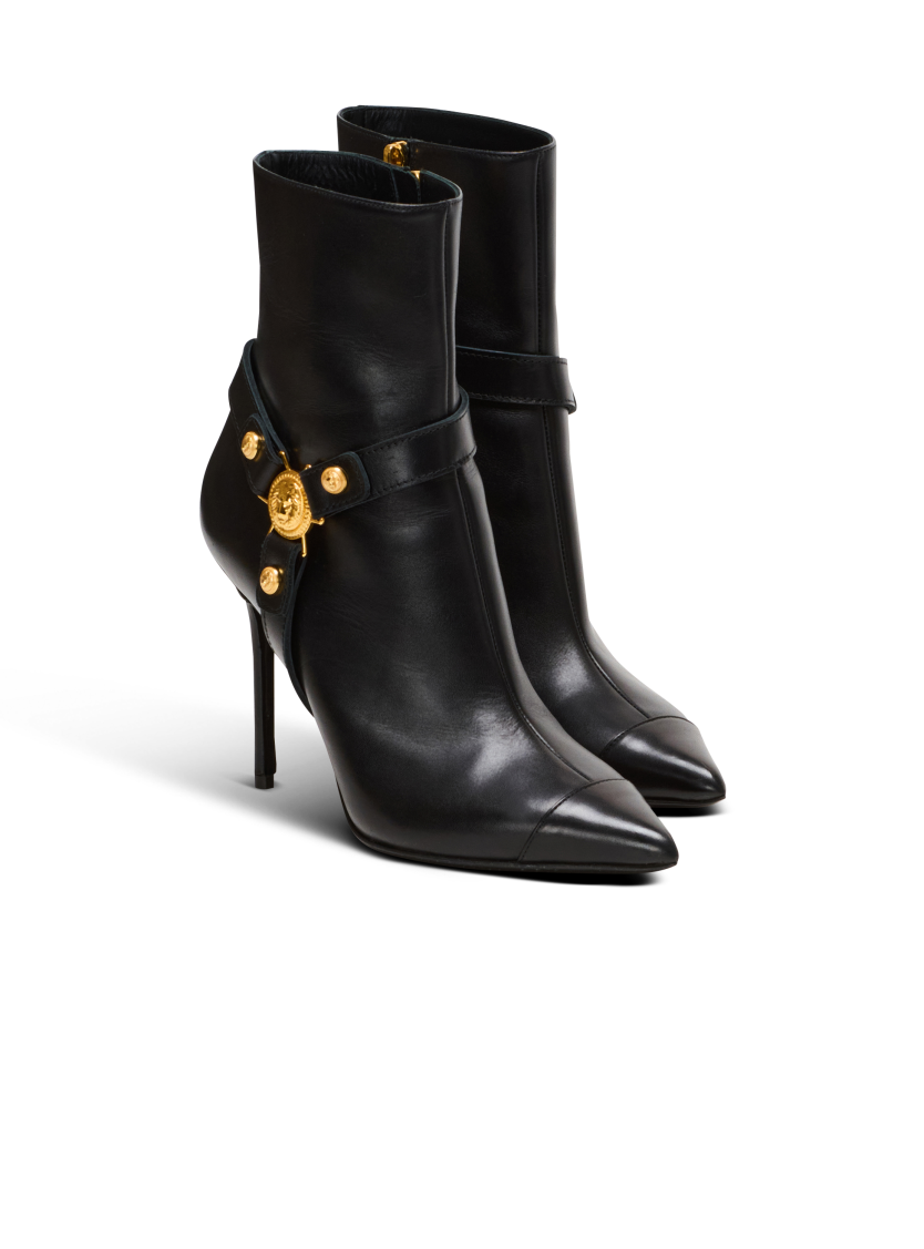 Heeled calfskin Eva ankle boots