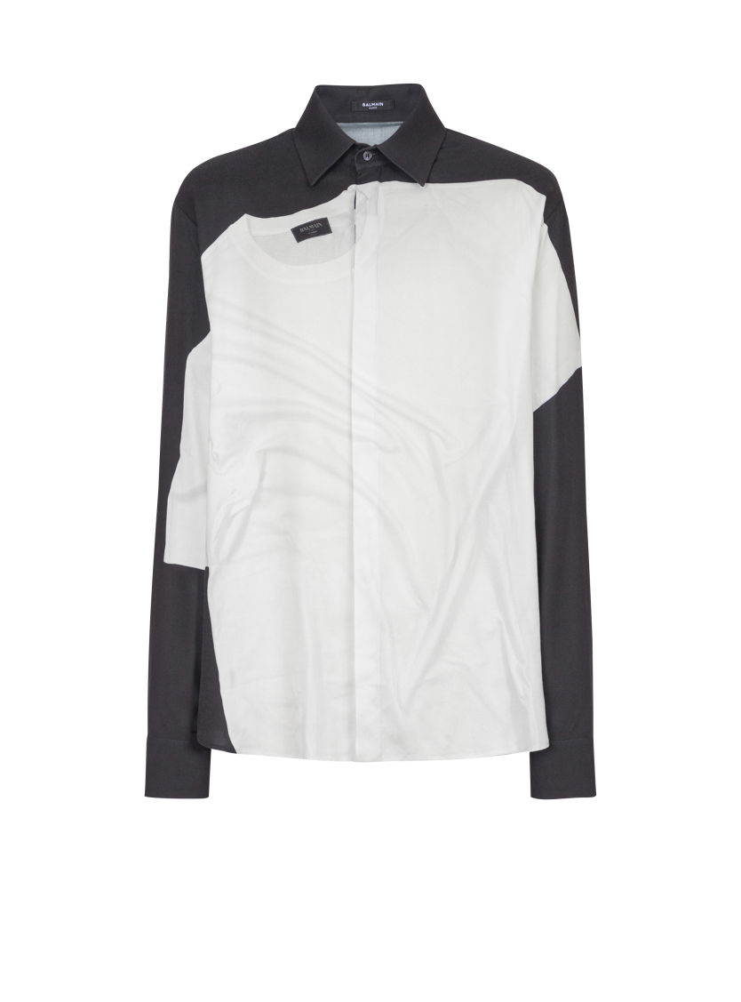 Shirt with T-shirt print