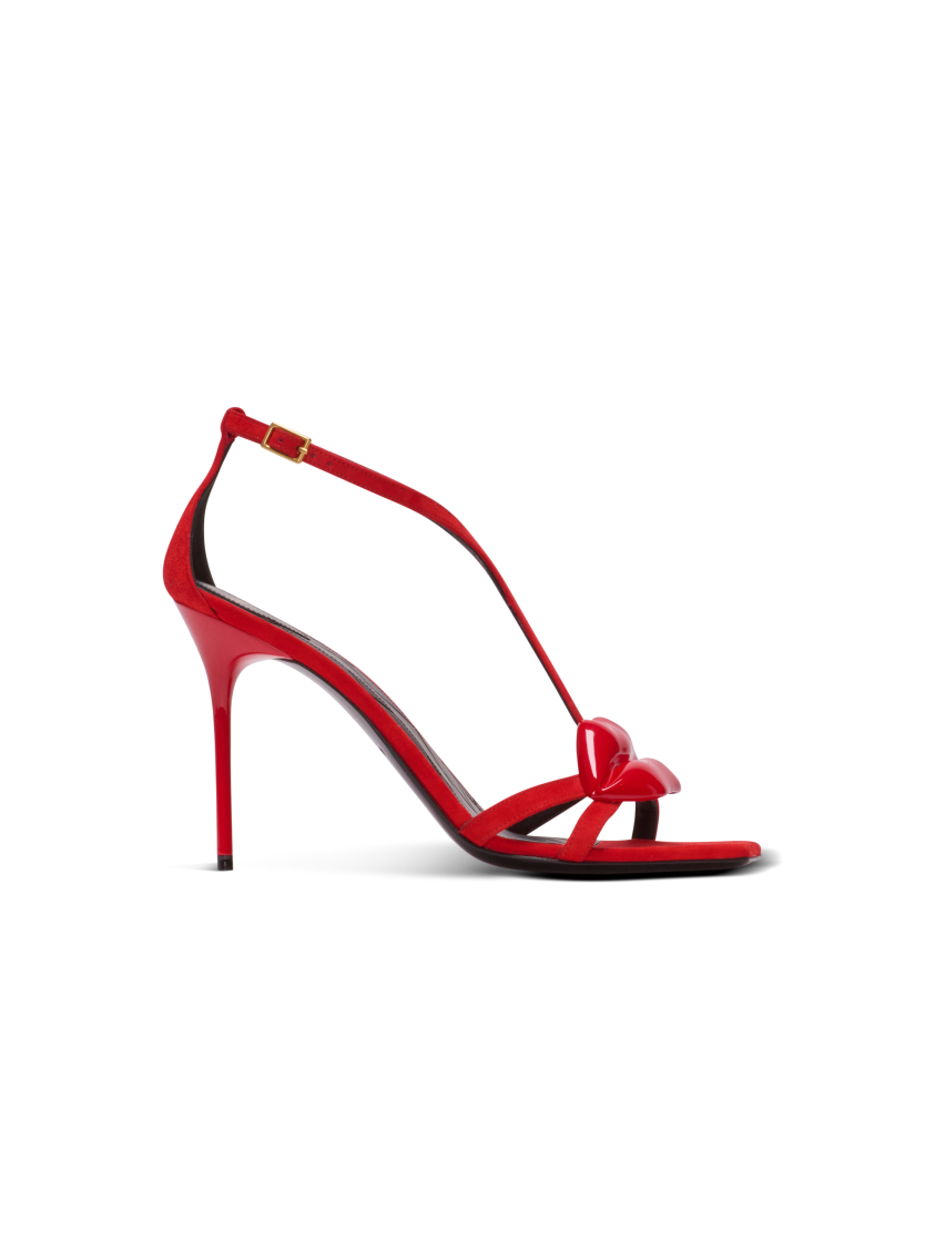 Suede Lips sandals