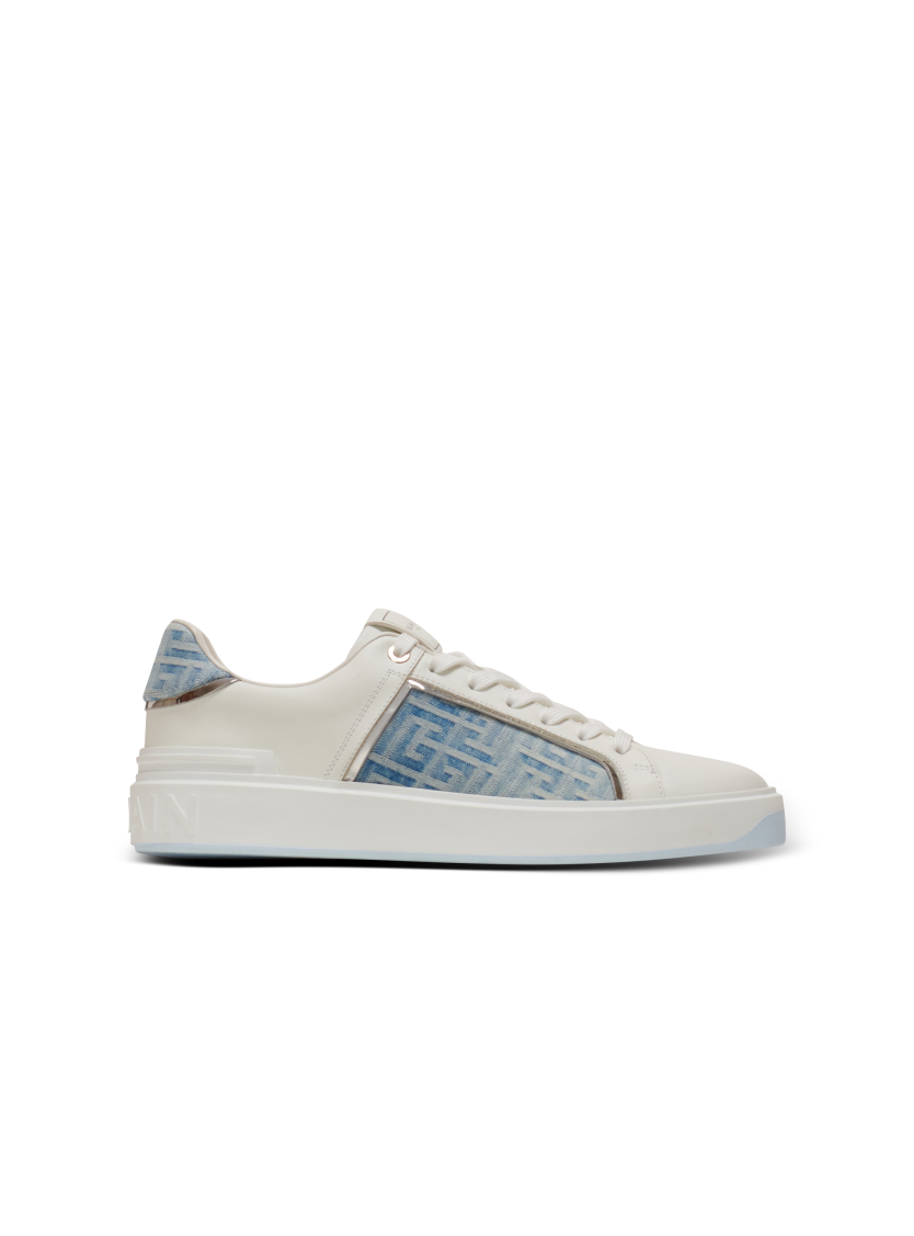 B-Court sneakers in leather and denim