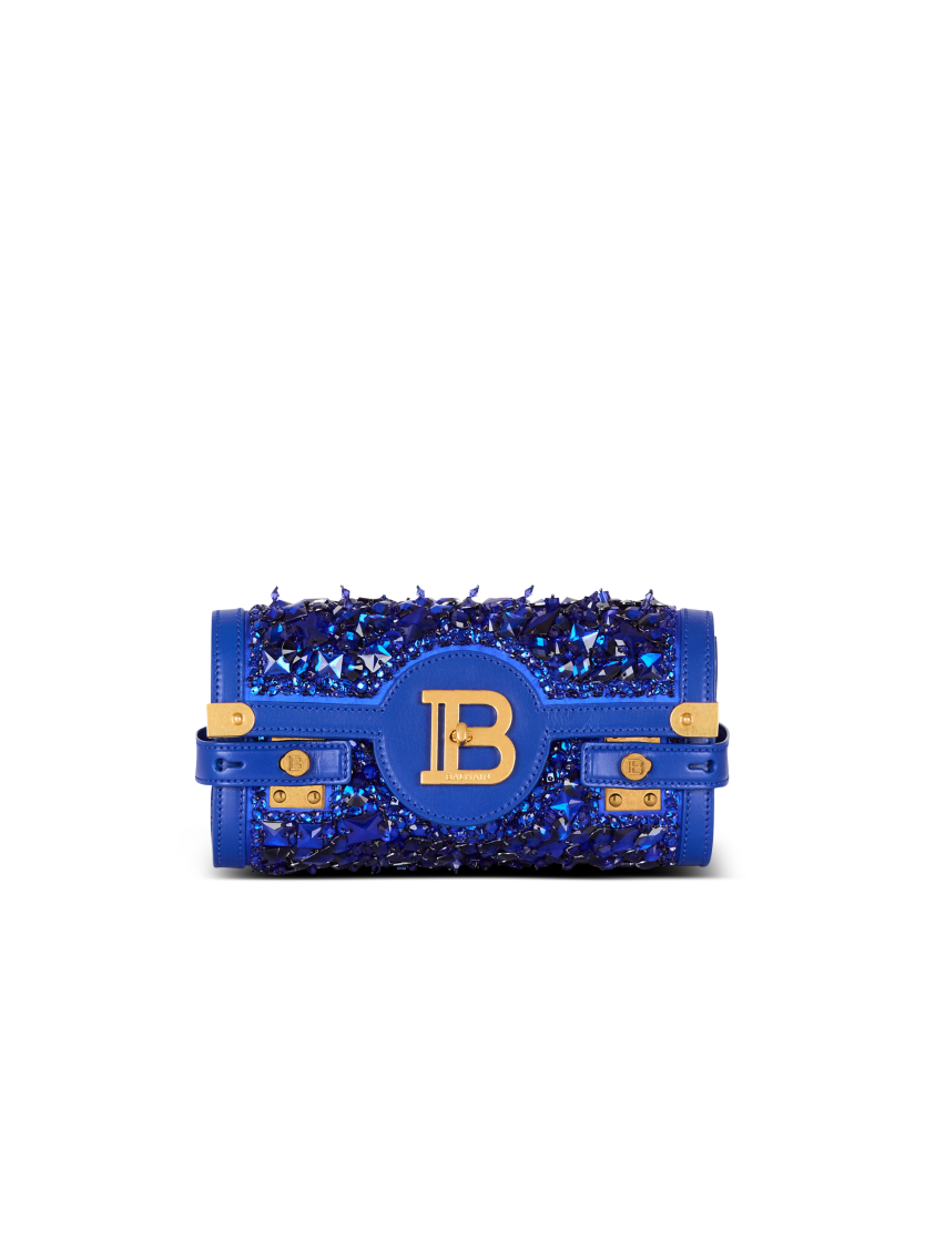 B-Buzz Pouch 23 in leather and embroidered satin