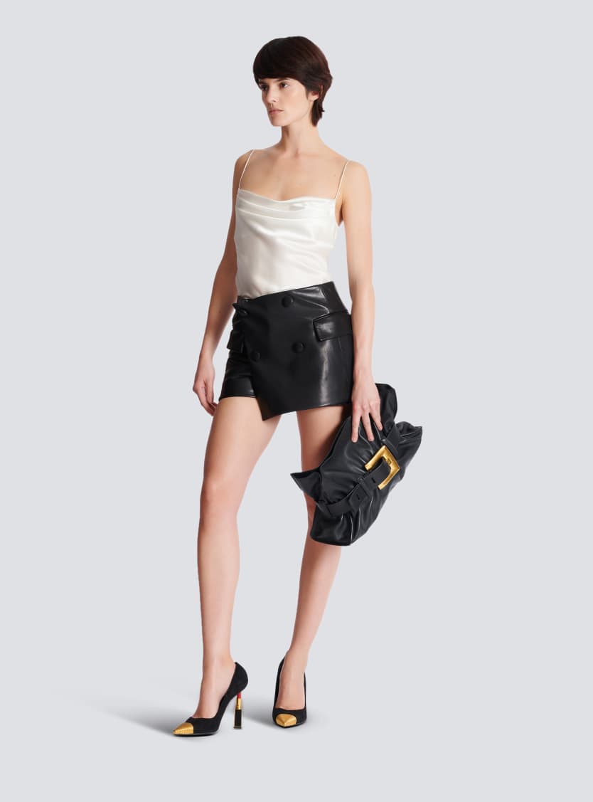 Lambskin shorts