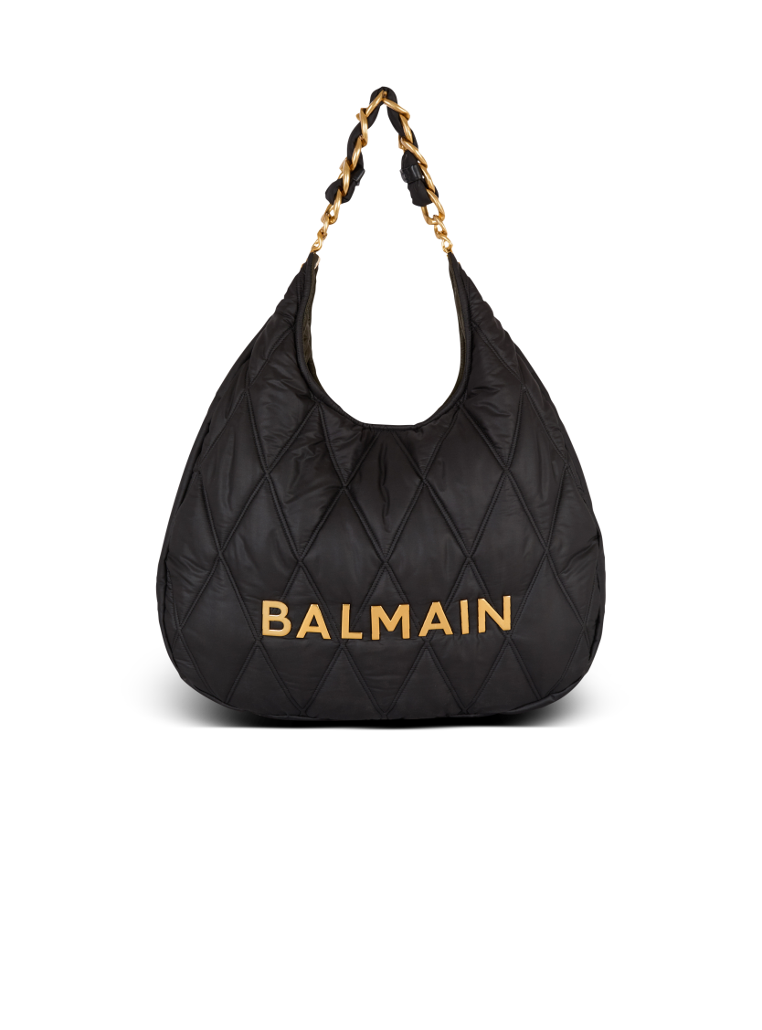 Large 1945 Hobo bag in diamond-quilted nylon