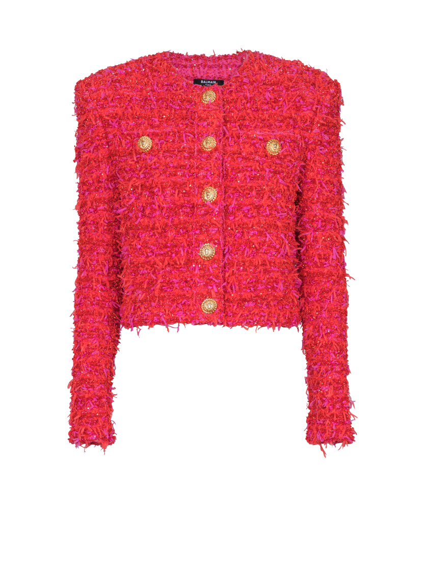 Cropped tweed jacket