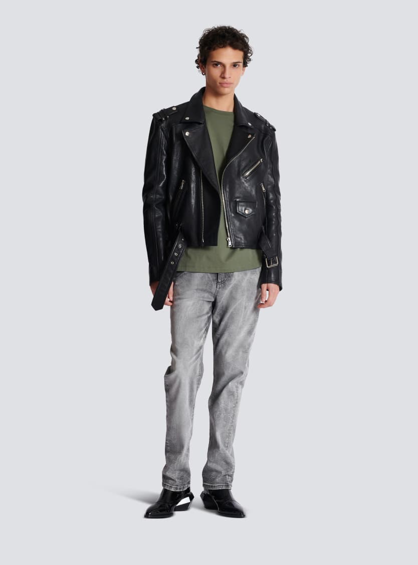 Loose T-shirt with Balmain Signature embroidery
