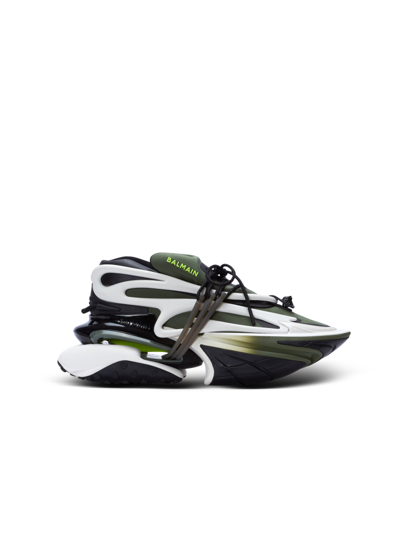 Unicorn low-top sneakers in neoprene and calfskin