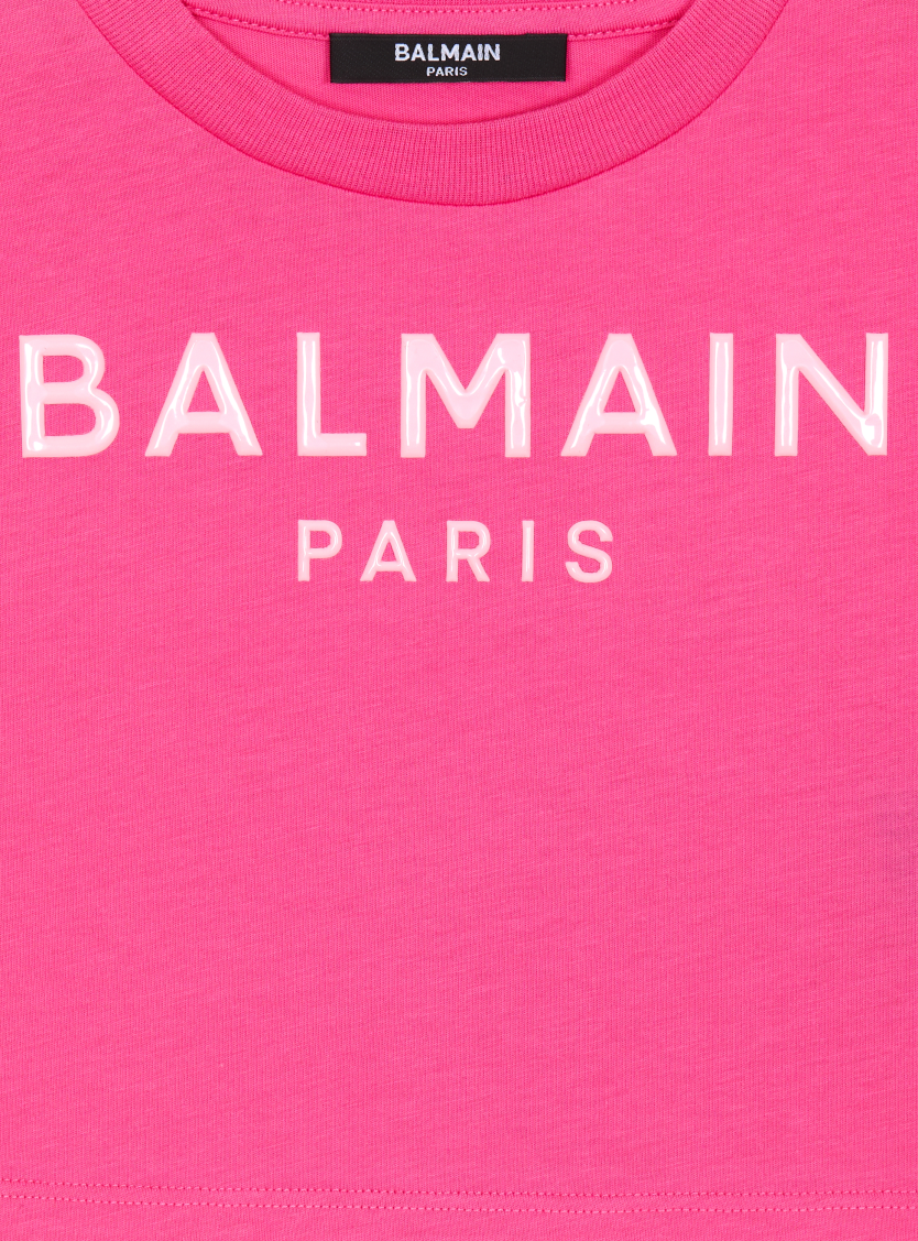 T-shirt with Balmain Paris print