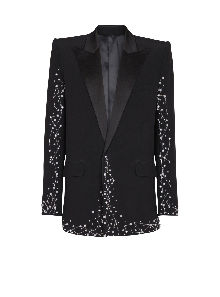 1-button jacket with Constellation embroidery