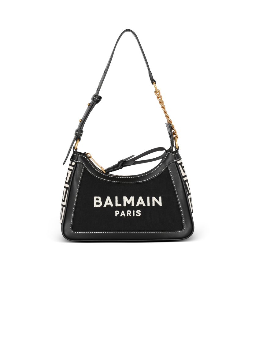 B-Army handbag in monogrammed canvas and leather