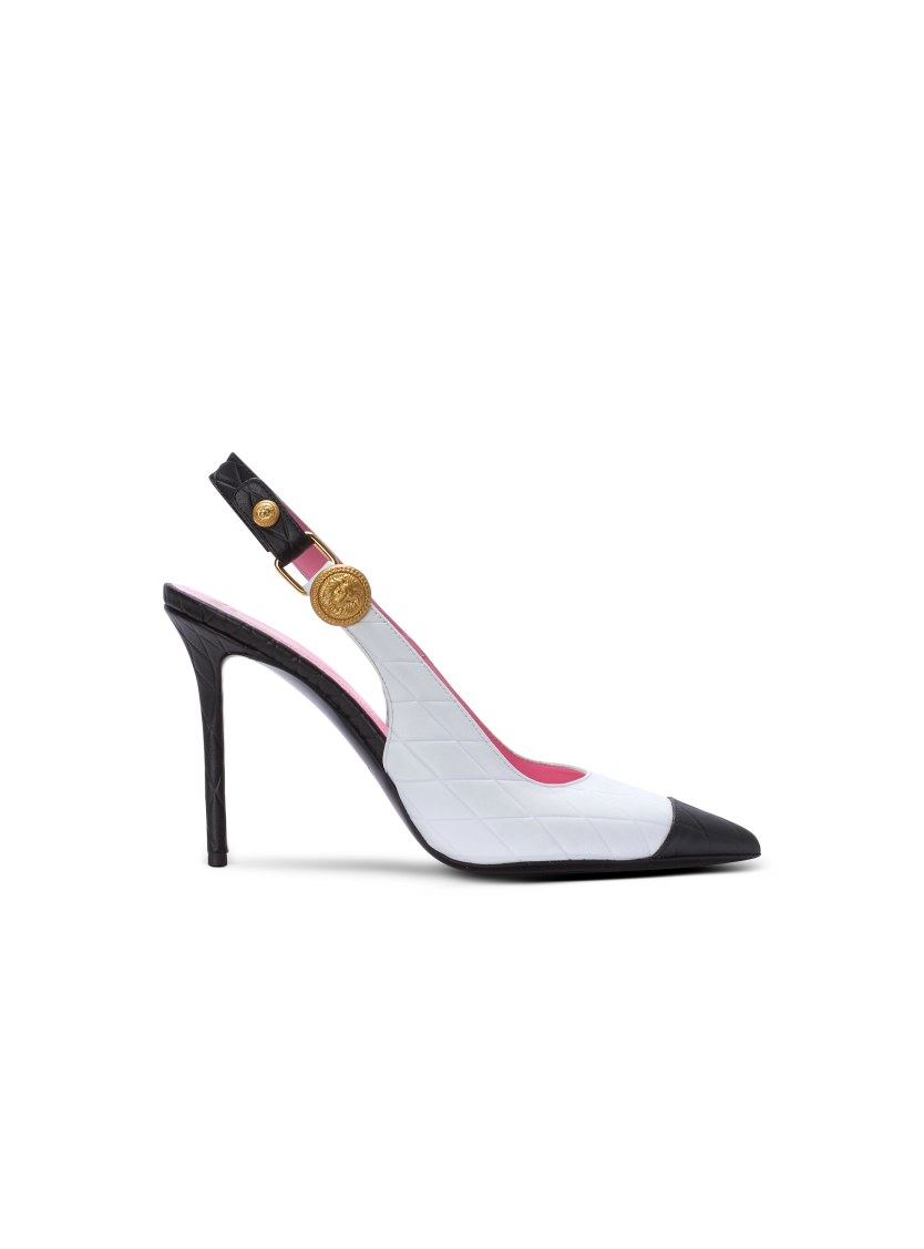 Eva pumps in calfskin with embossed Diamond motif