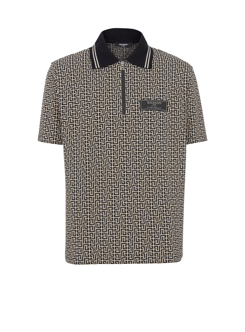 PB Labyrinth jacquard polo shirt