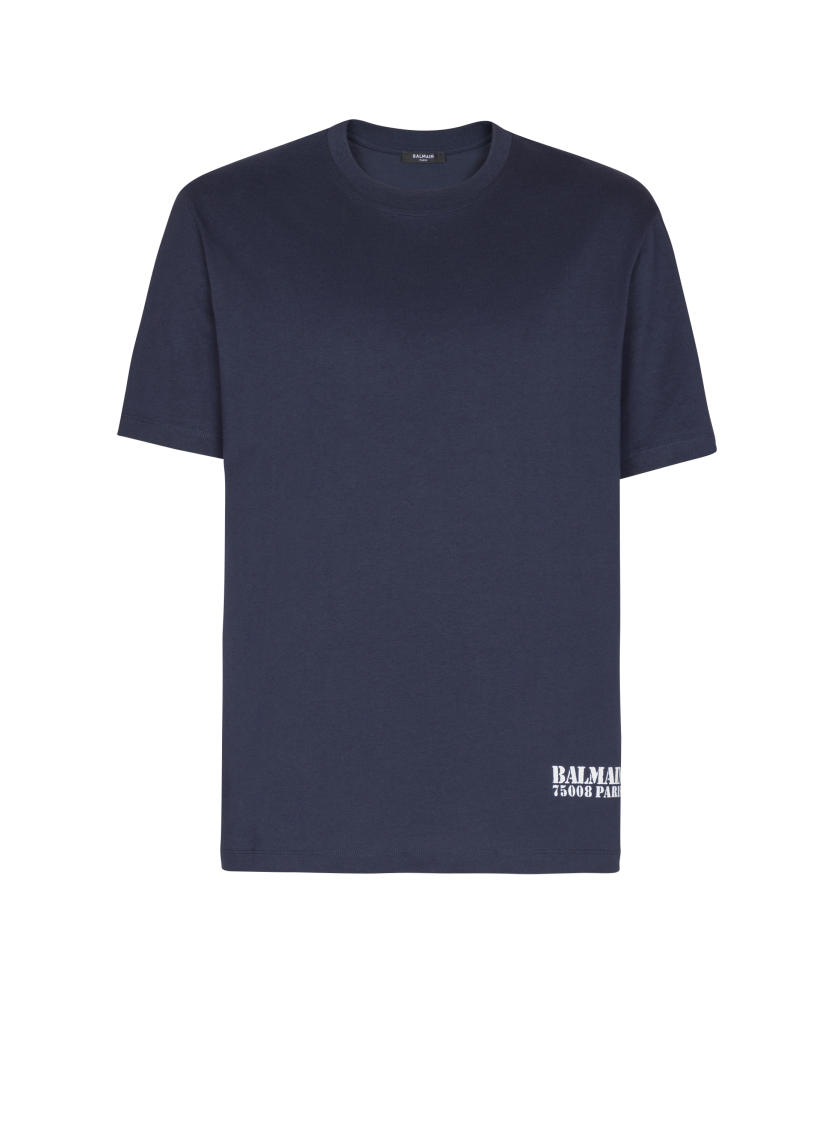 Small Balmain Stamp printed T-shirt