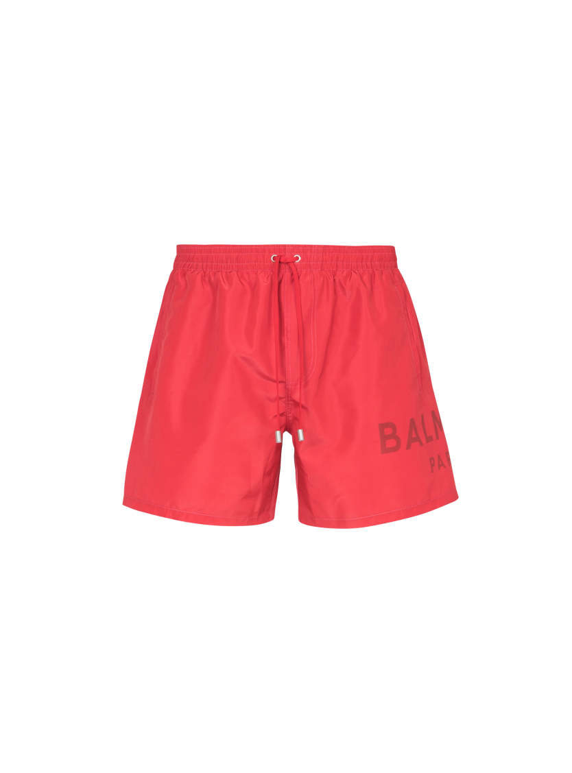 Printed Balmain Paris swim shorts