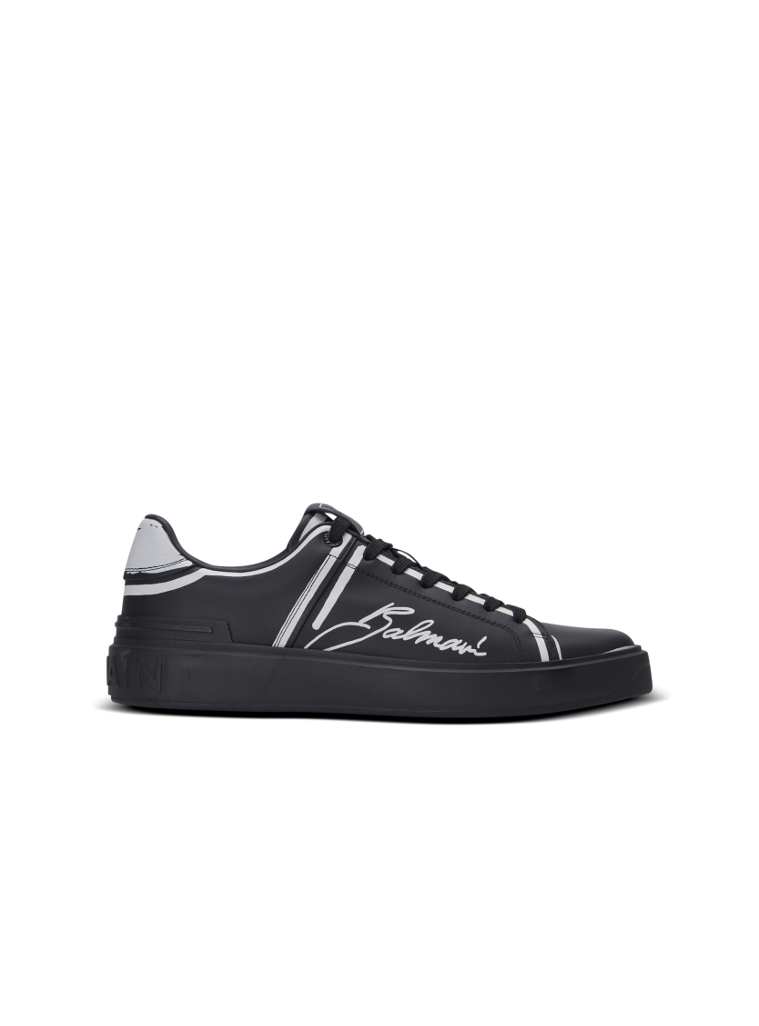 B-Court printed calfskin trainers