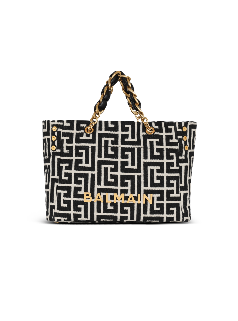 1945 Soft PB-monogrammed jacquard canvas tote bag