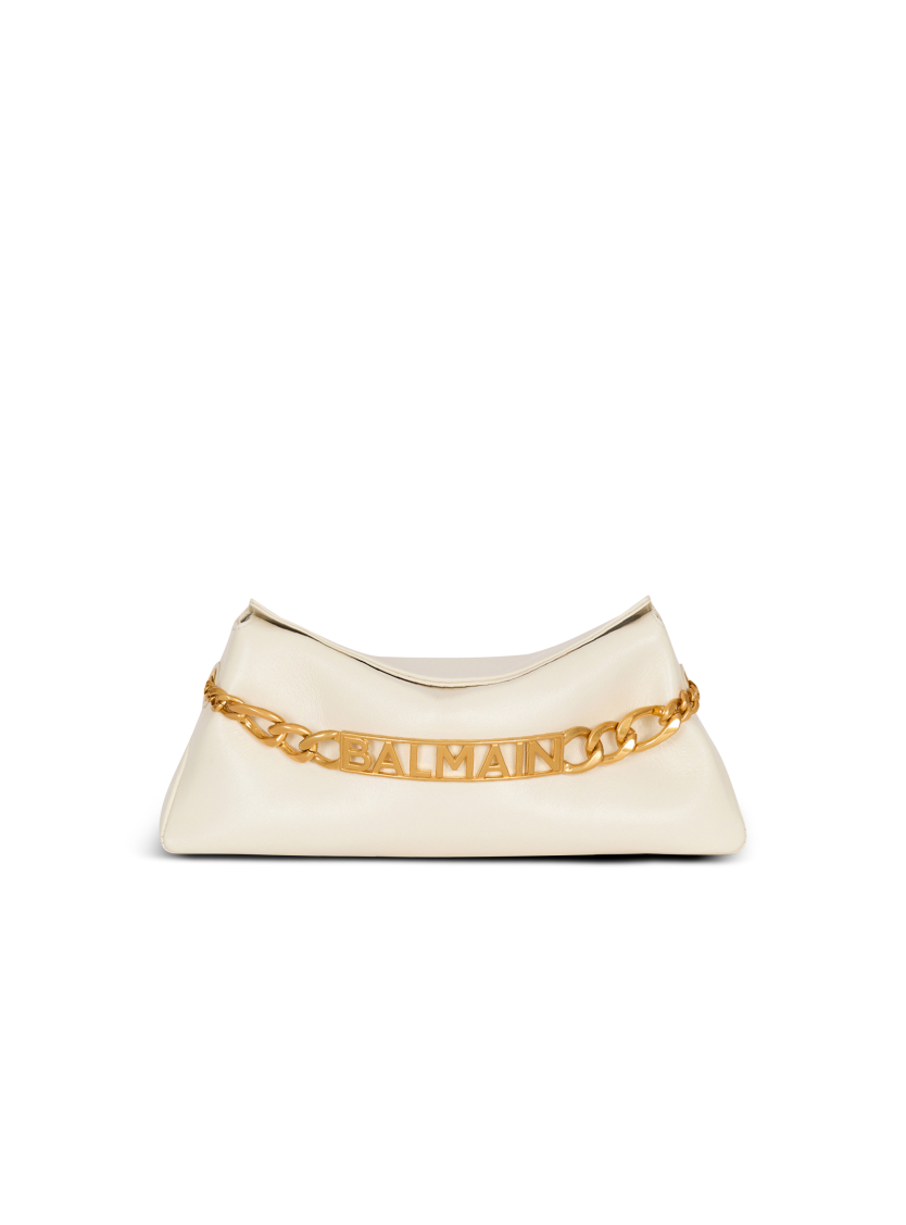 1945 Soft crinkled leather clutch