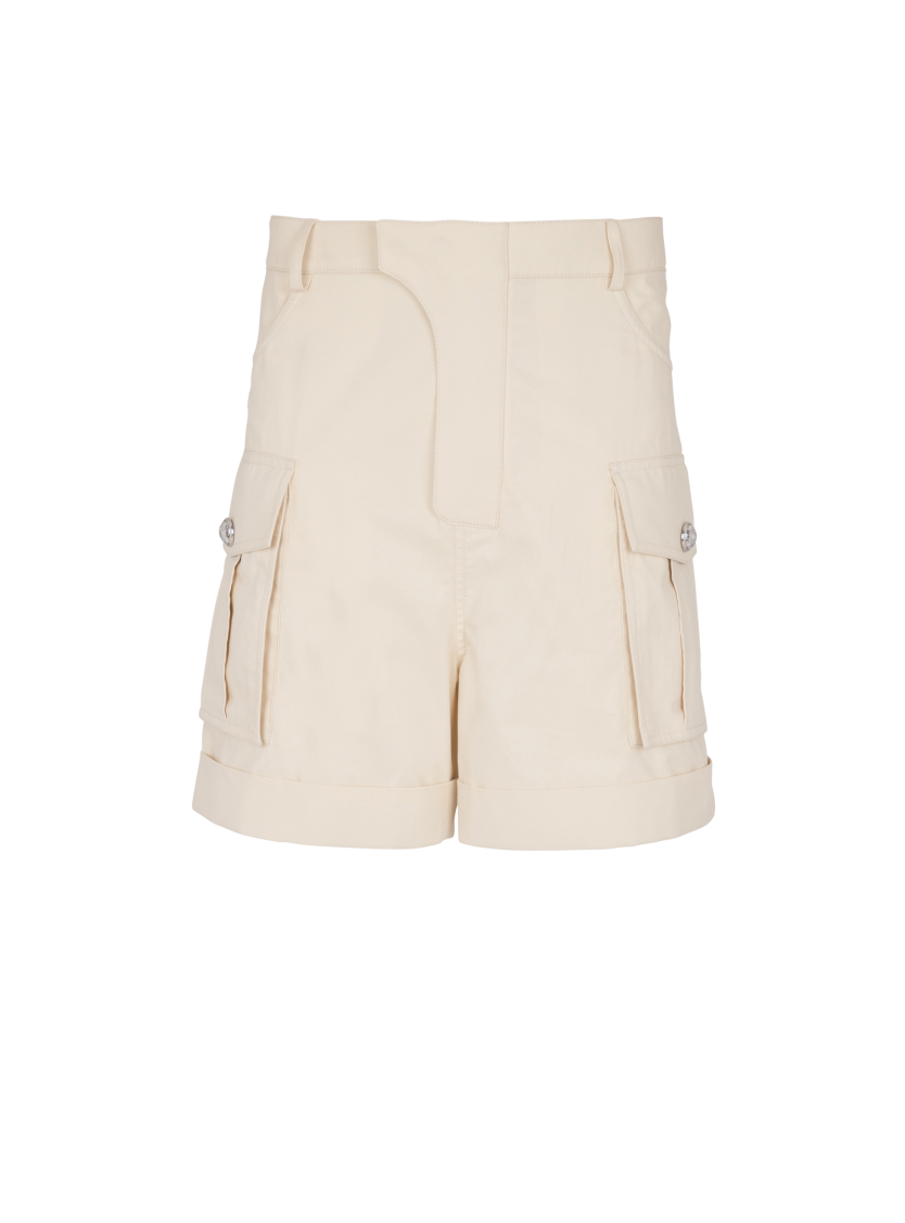 Cotton cargo Bermuda shorts
