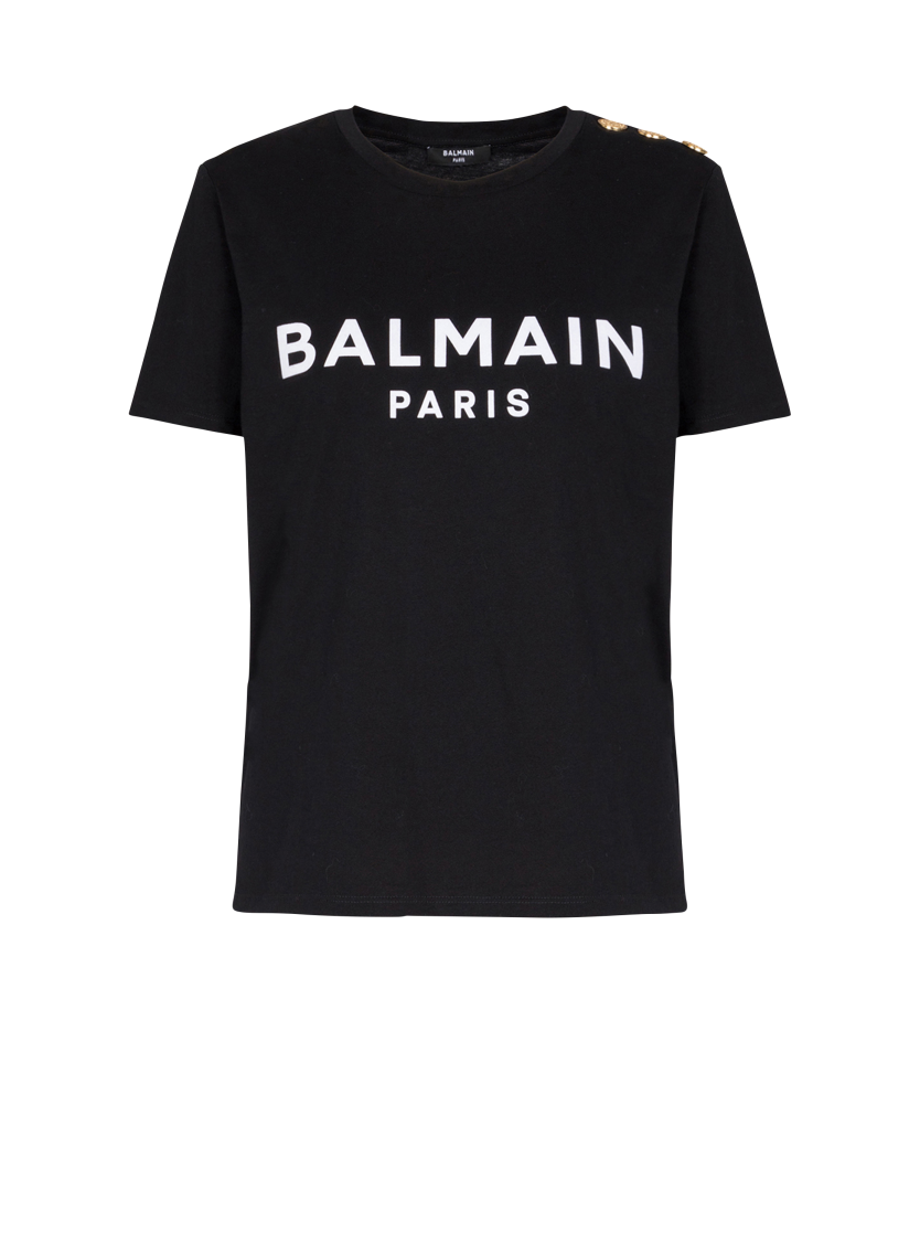 T-shirt with Balmain Paris print