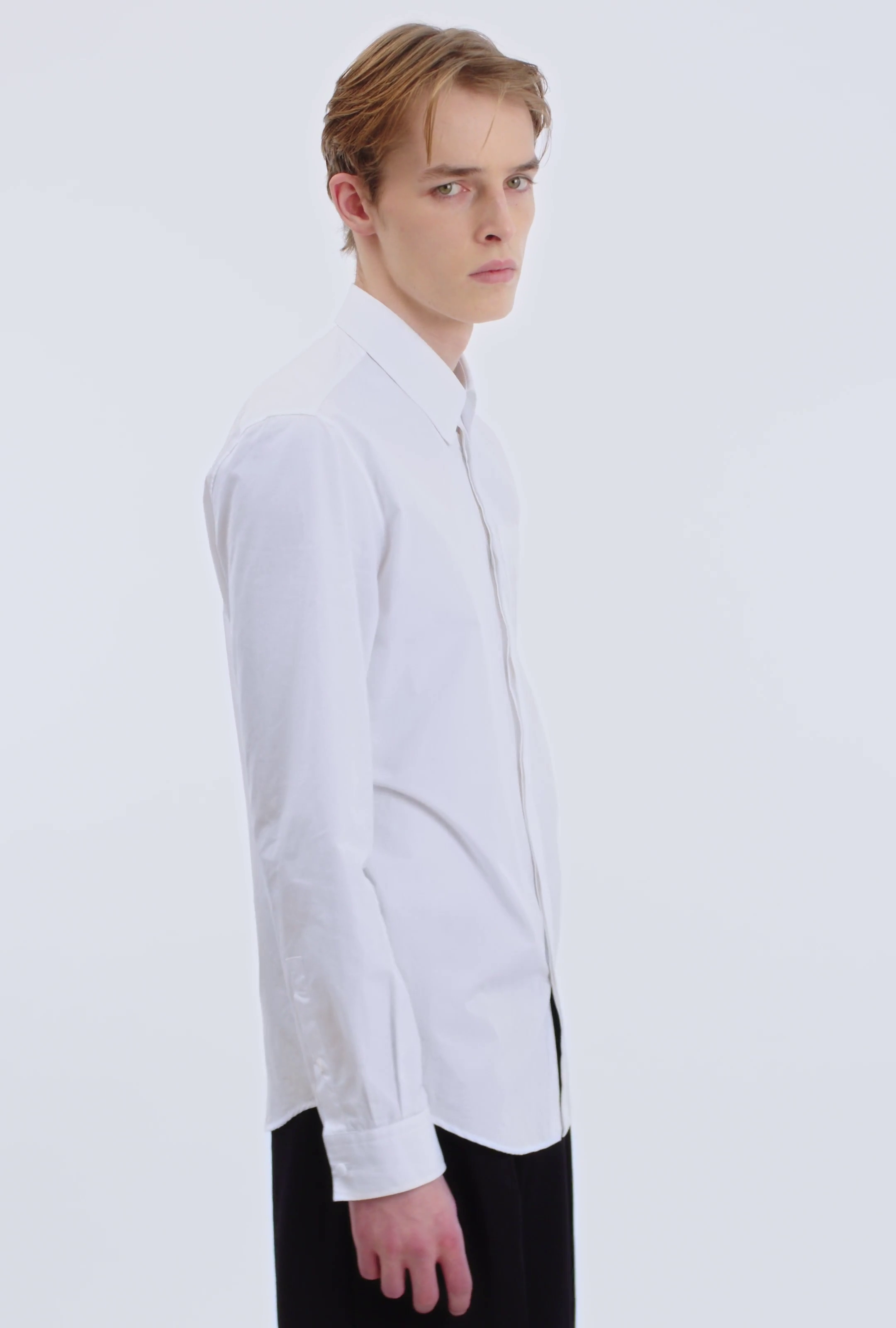 Balmain Écusson embroidered poplin shirt