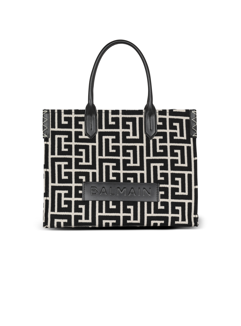B-Army 42 monogram jacquard and leather Tote bag