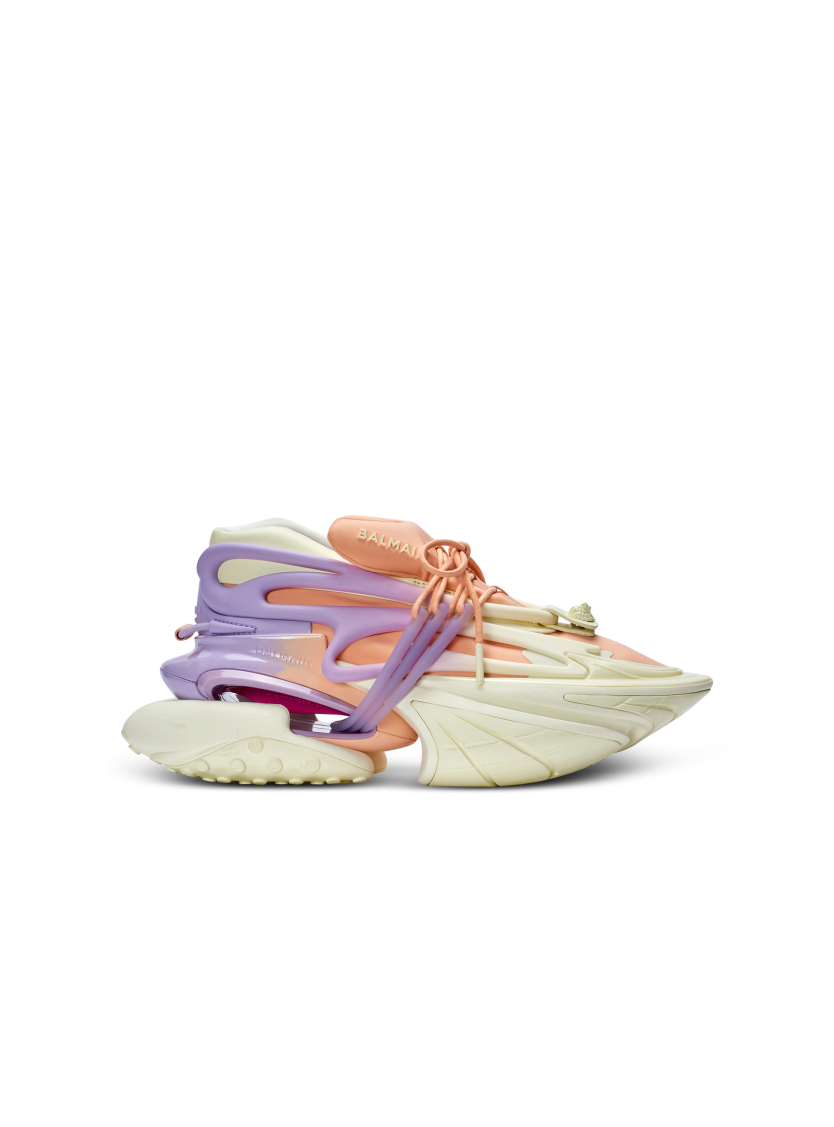 Unicorn low-top sneakers in neoprene and calfskin
