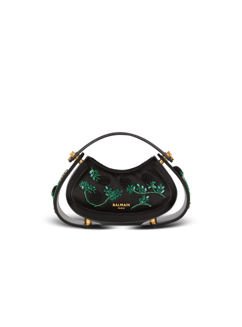 Small Jolie Madame bag in Blackberry-embroidered satin